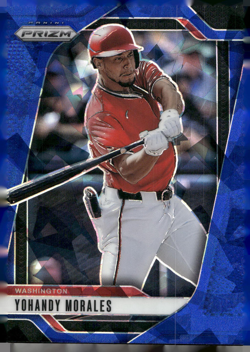 2025 Panini Prizm #190 Yohandy Morales Blue Ice Prizms