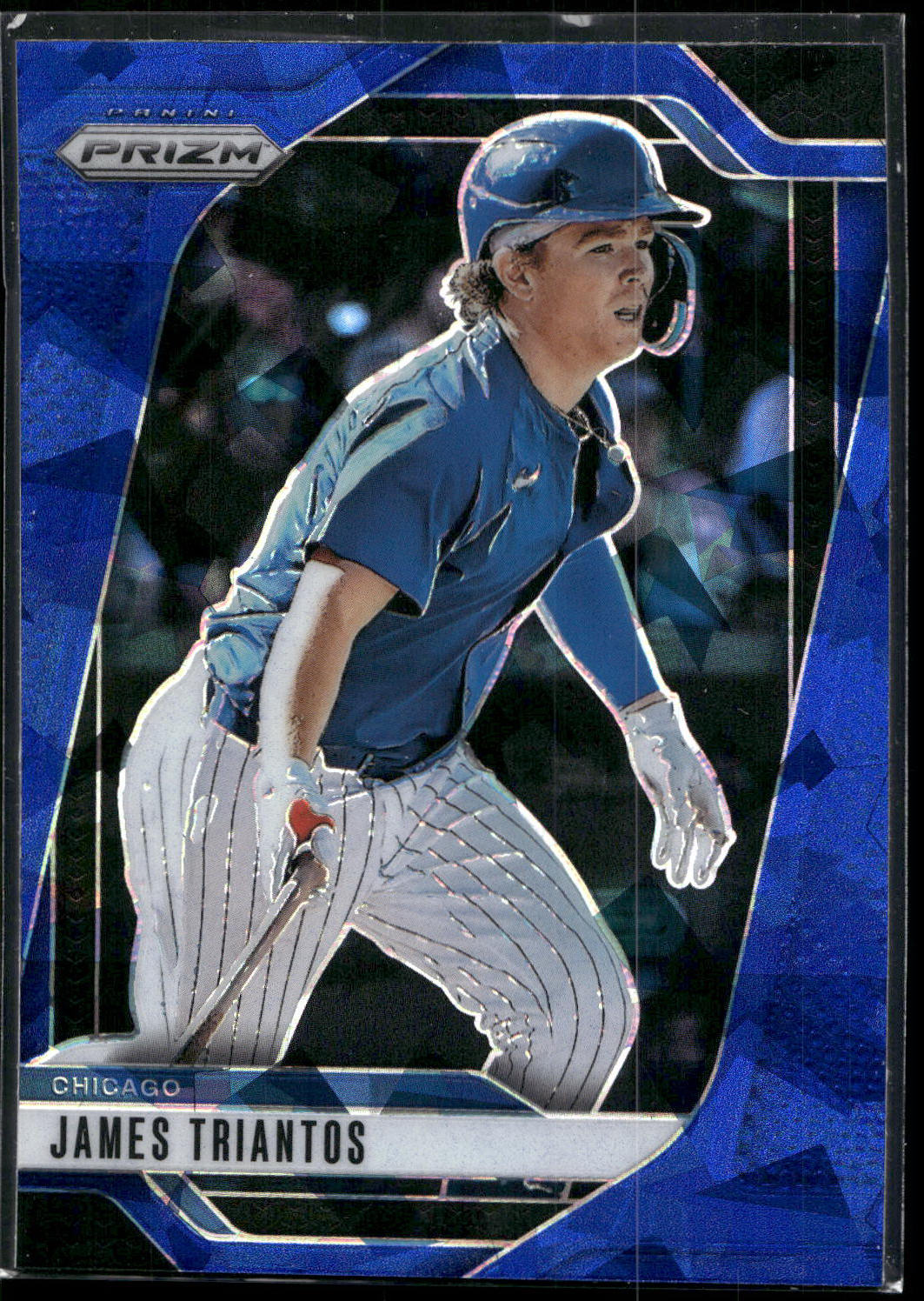 2025 Panini Prizm #200 James Triantos Blue Ice Prizms