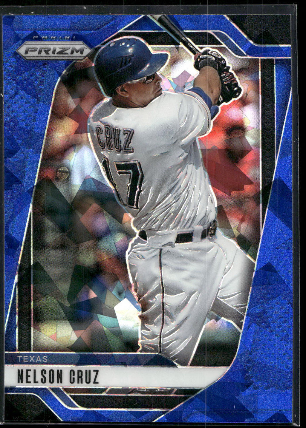 2025 Panini Prizm #74 Nelson Cruz Blue Ice Prizms