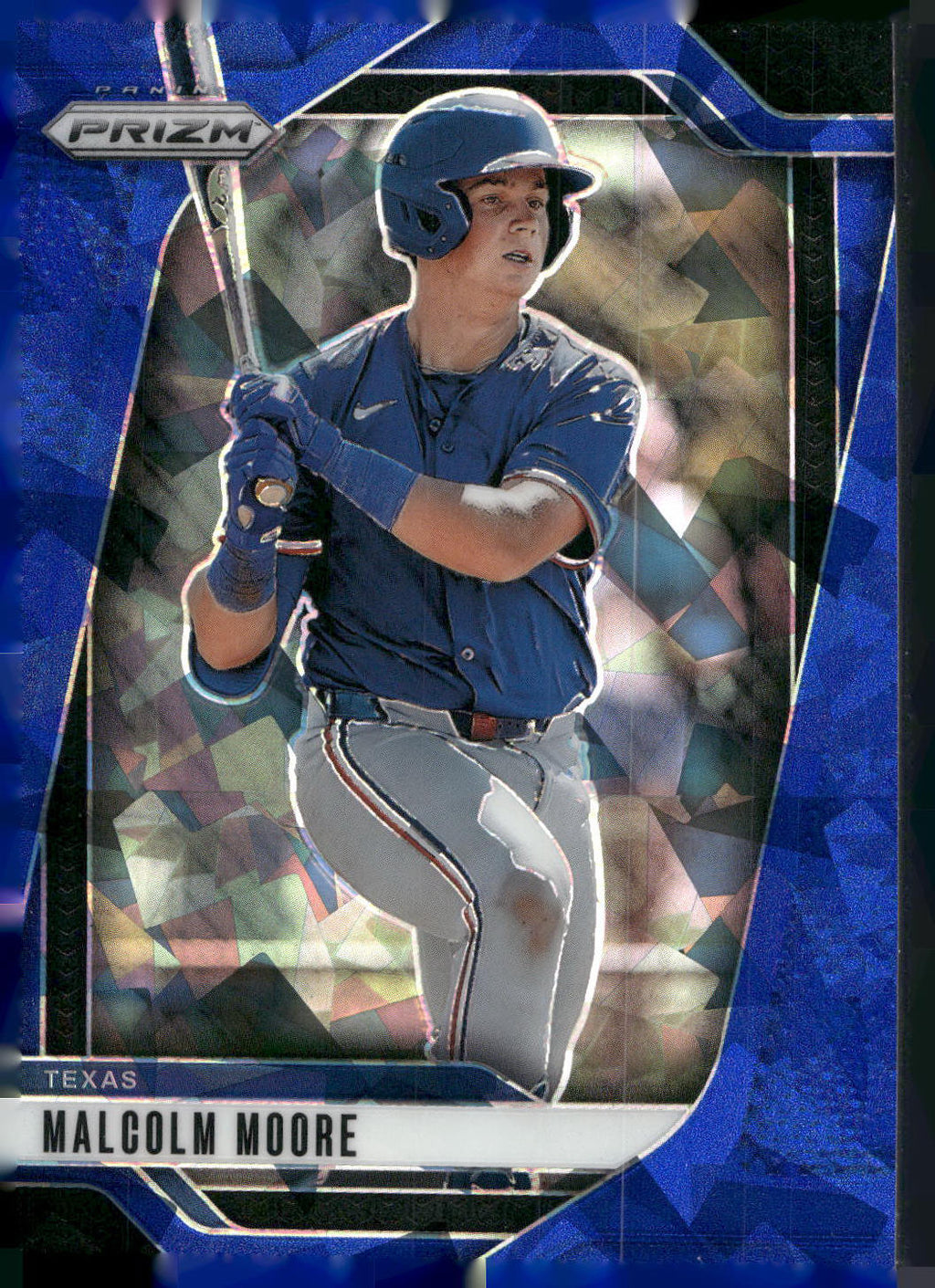 2025 Panini Prizm #120 Malcolm Moore Blue Ice Prizms
