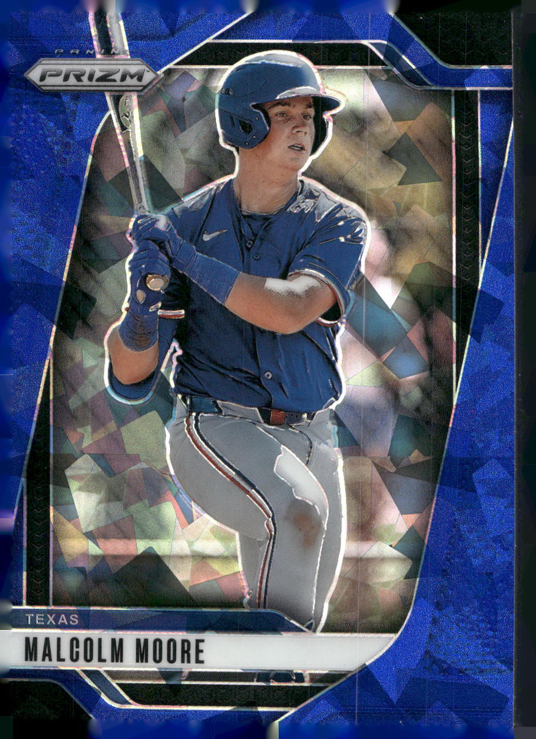 2025 Panini Prizm #120 Malcolm Moore Blue Ice Prizms
