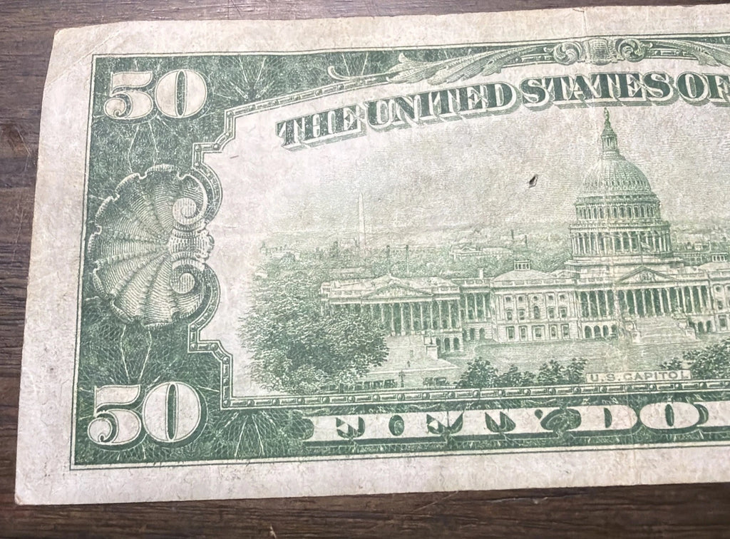 1929 $50 Federal Reserve Bank Note New York Brown Seal Fr. 1880-B