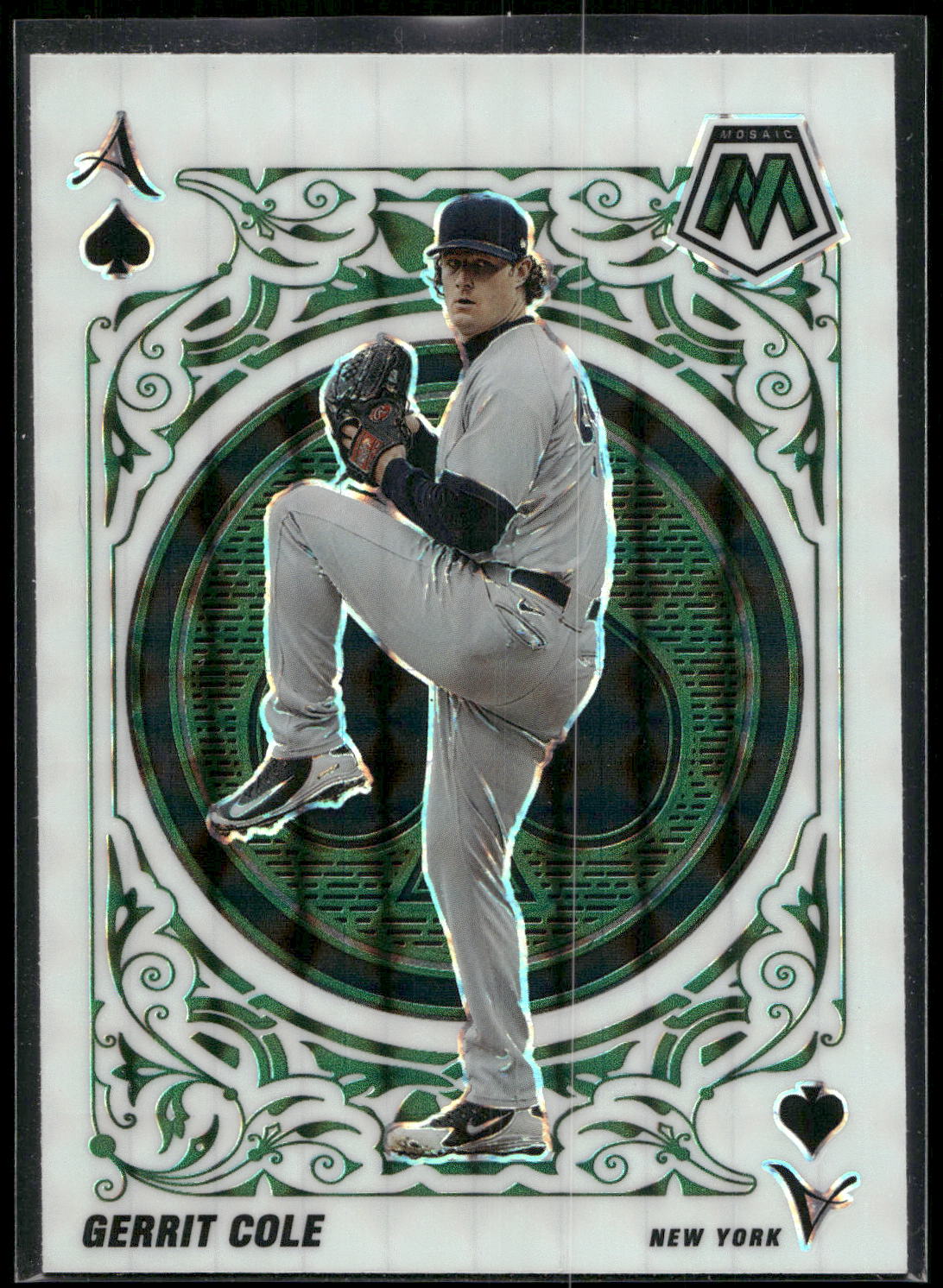 2022 Panini Mosaic #A-3 Gerrit Cole Aces Green Mosaic