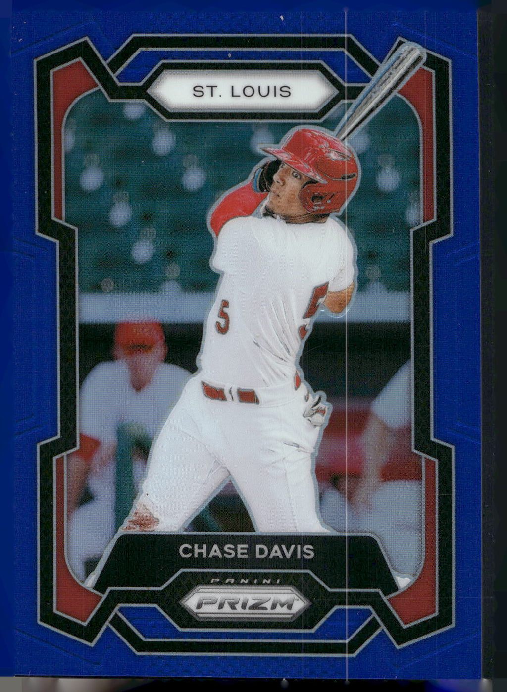 2024 Panini Prizm #186 Chase Davis Blue Prizms #/199