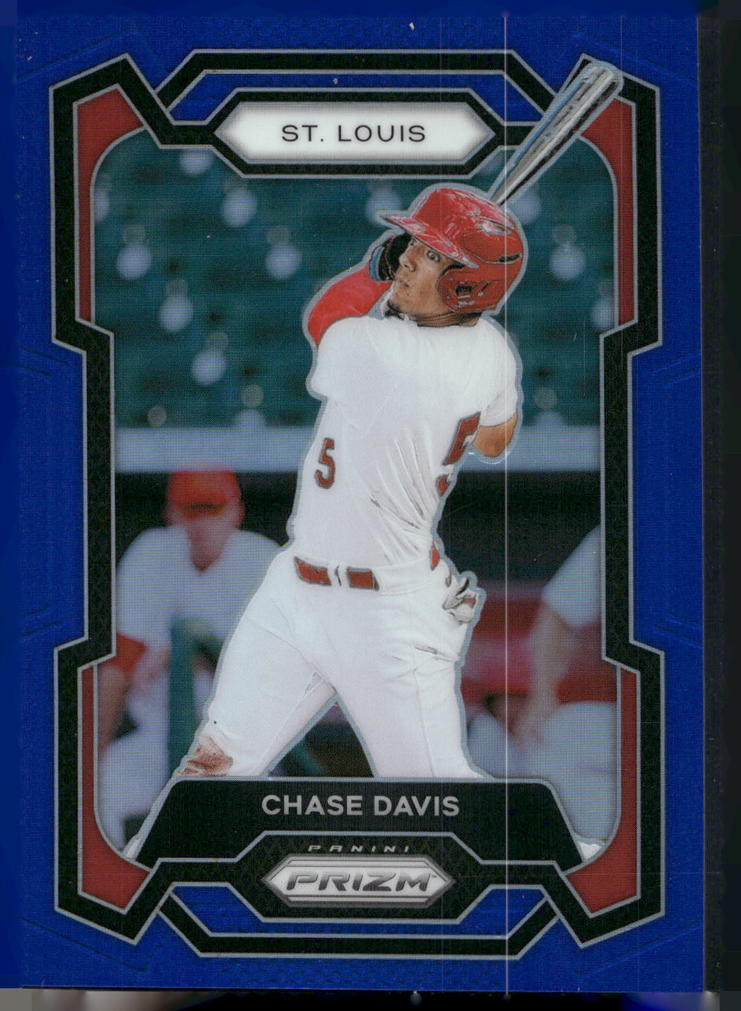 2024 Panini Prizm #186 Chase Davis Blue Prizms #/199