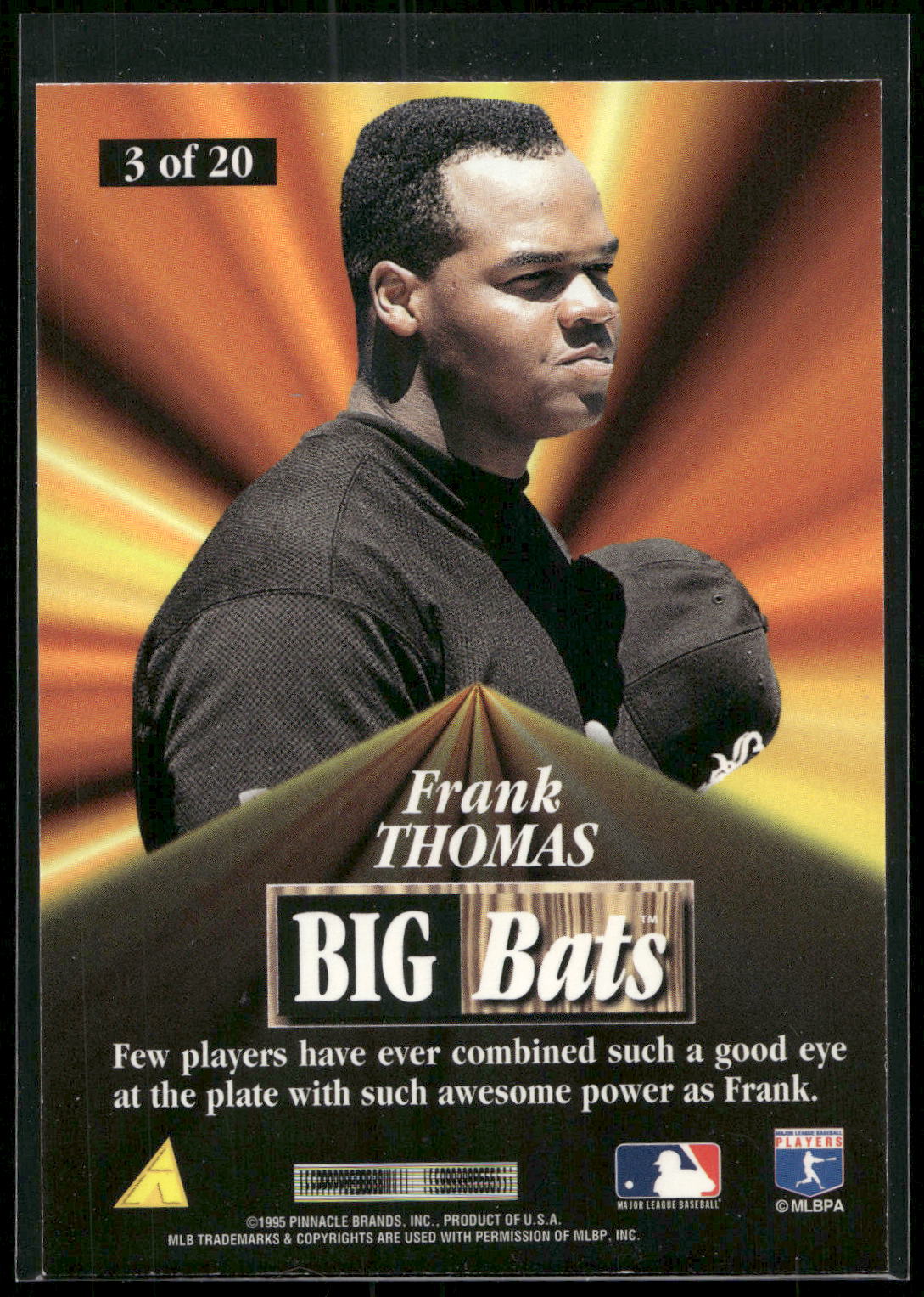 1996 Score #3 Frank Thomas Big Bats