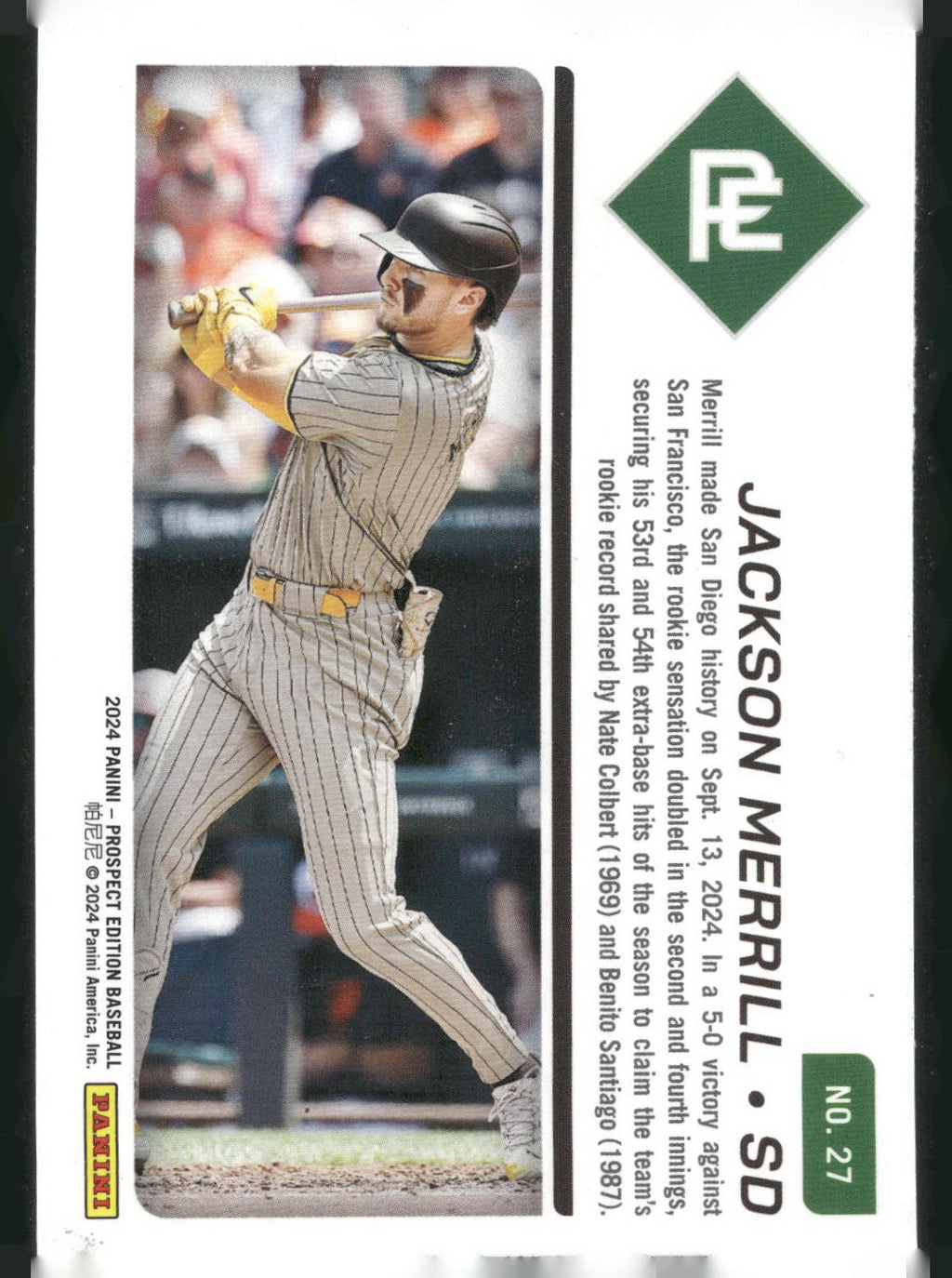 2024 Panini Prospect Edition #27 Jackson Merrill