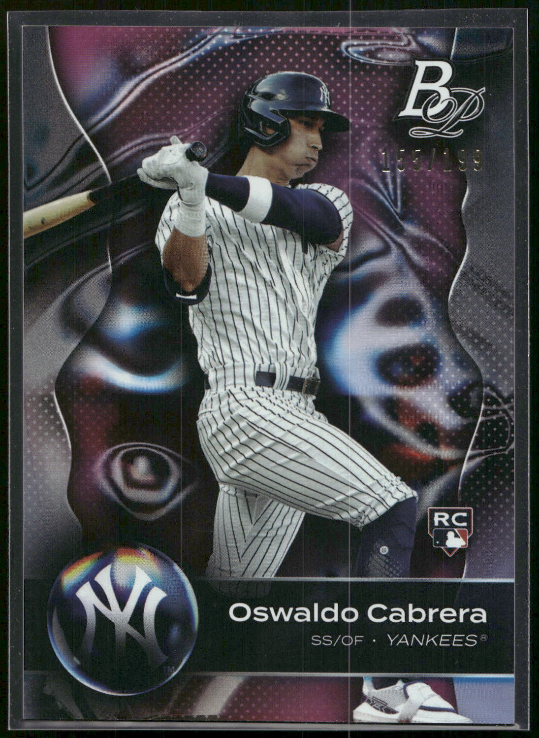 2023 Bowman Platinum #41 Oswaldo Cabrera  #/199