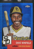 2022 Topps Chrome Platinum Anniversary #376 Dave Winfield Blue Prism Refractor