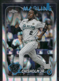 2024 Topps Chrome #70 Jazz Chisholm Jr. Raywave Refractors