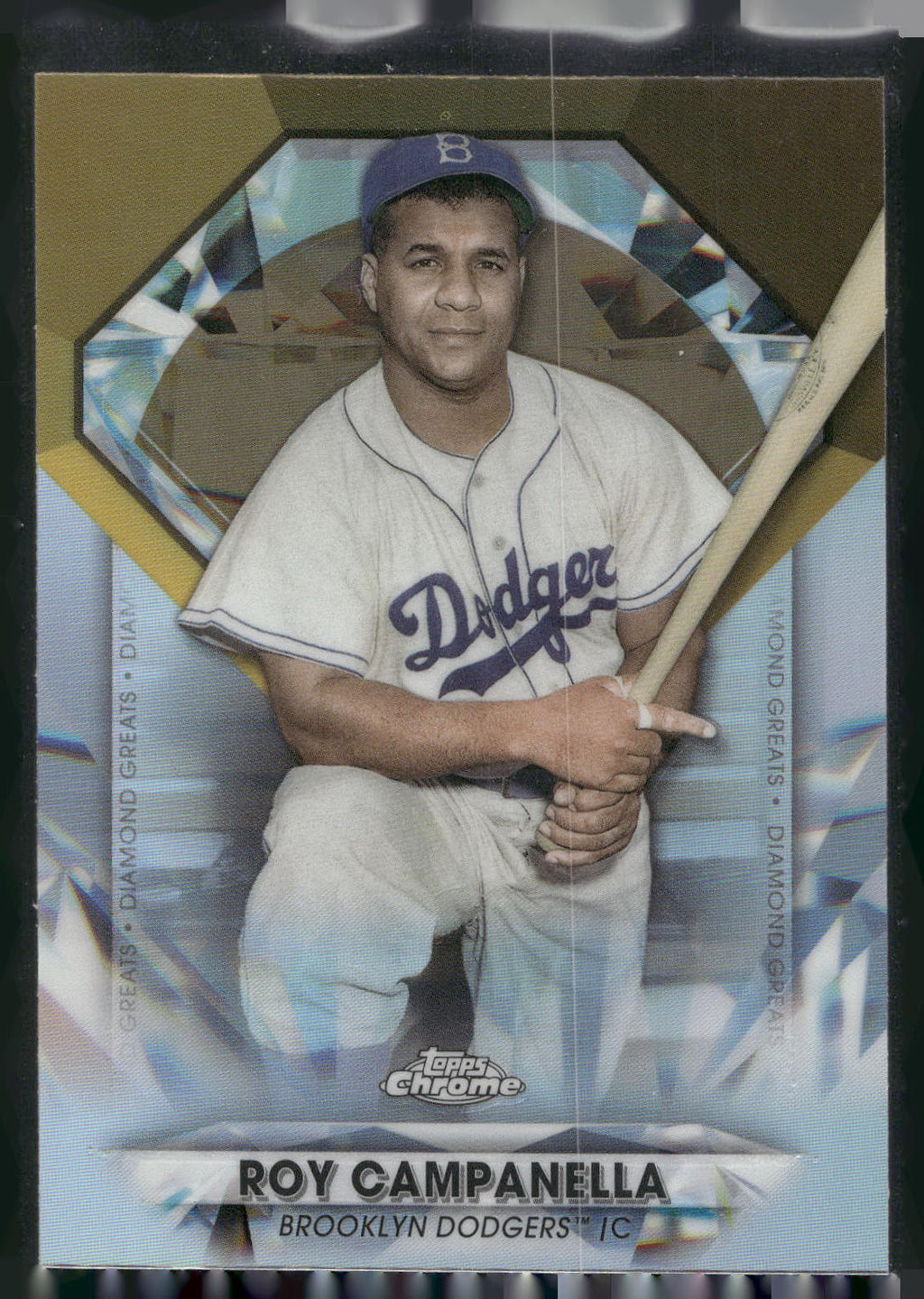 2022 Topps Chrome Update #DGC-57 Roy Campanella Diamond Greats Die Cuts