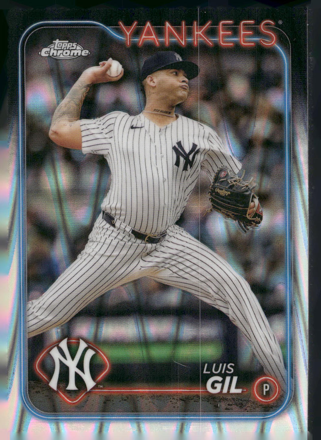 2024 Topps Chrome Update #USC160 Luis Gil RayWave Refractors