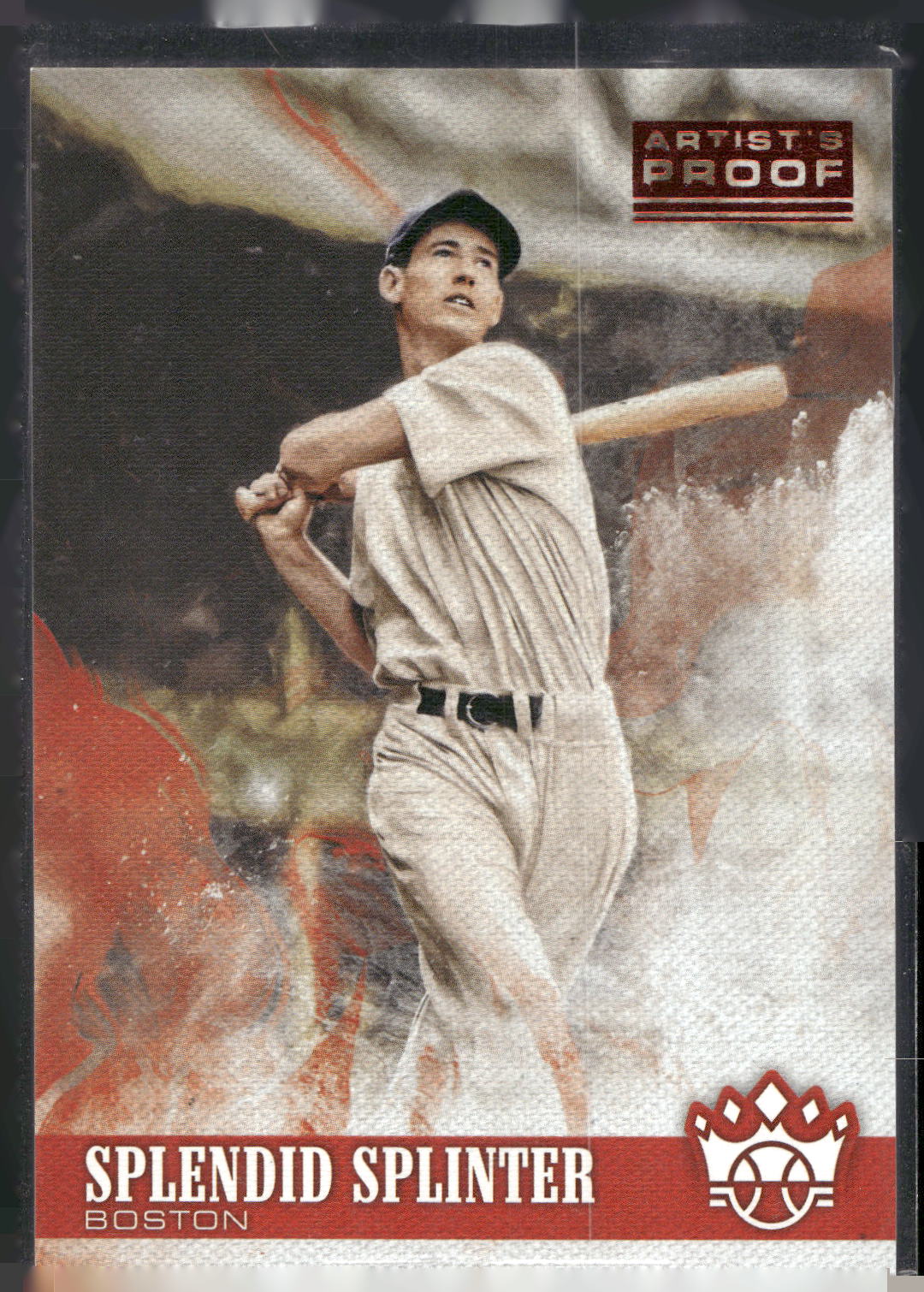 2018 Panini Diamond Kings #9 Ted Williams Artist's Proof Red