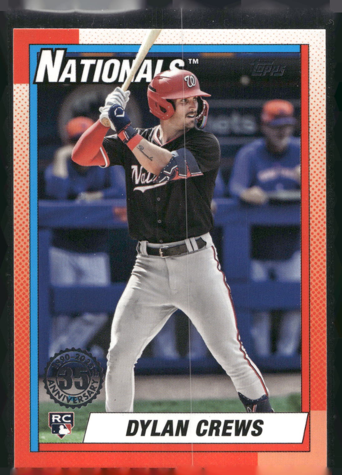 2025 Topps #T90-89 Dylan Crews 1990 Topps Baseball 35th Anniversary