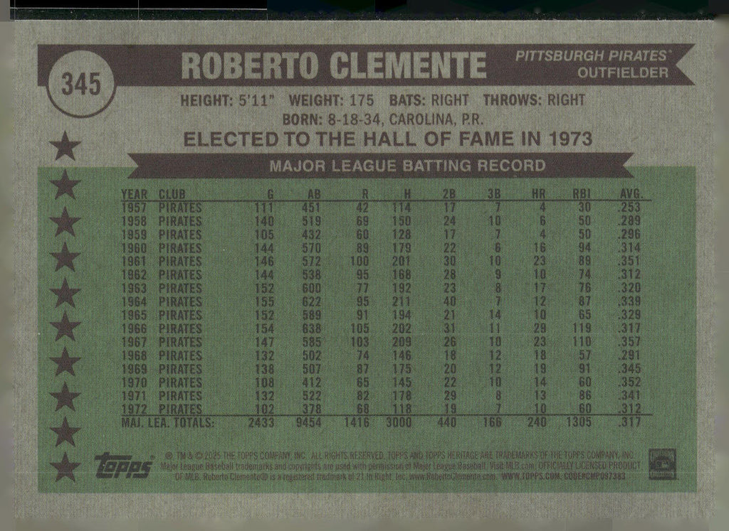 2025 Topps Heritage #343 Ernie Banks Chrome