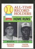 1979 Topps #413 All-Time Record Holders: Home Runs Roger Maris / Hank Aaron