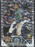 2023 Topps #330 Julio Rodríguez Silver Pattern Foilboard