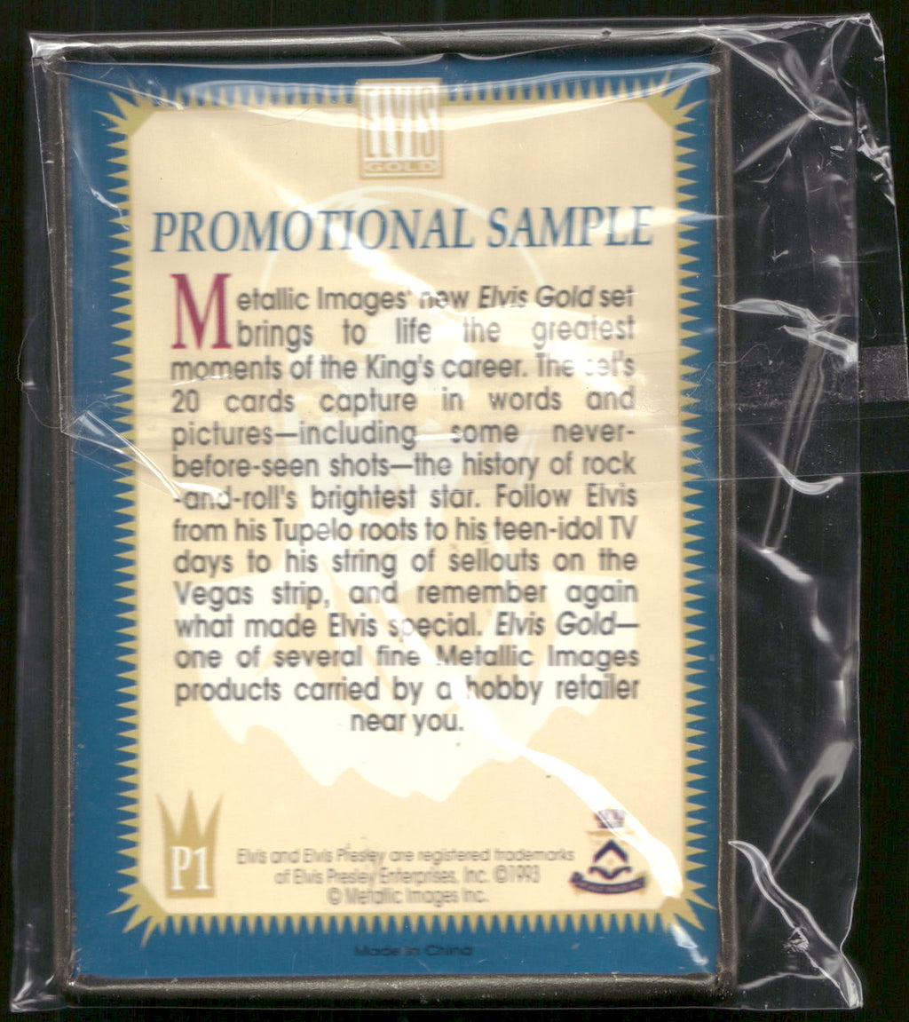 Promo 1993 "Elvis Gold" series by Metallic Images #P1 Elvis Presley