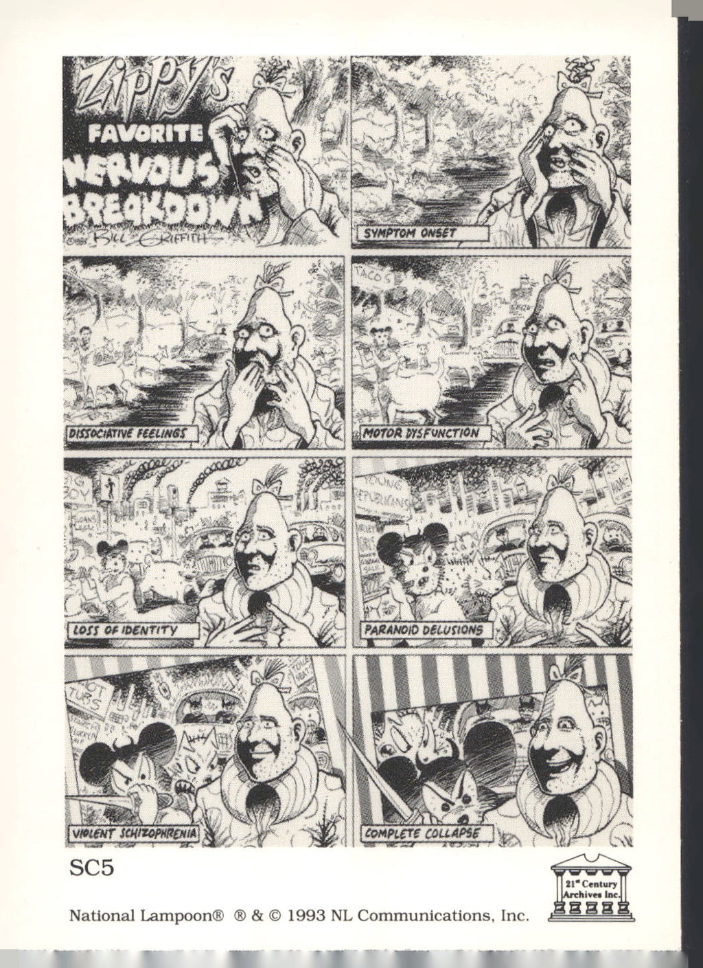 1993 21st Century Archives National Lampoon #SC5 February Prototypes