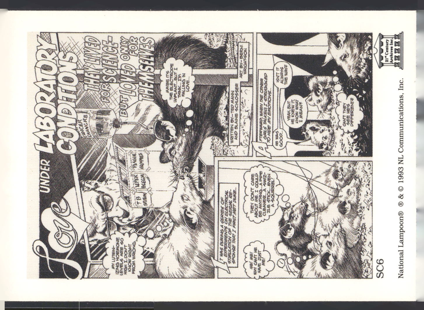 1993 21st Century Archives National Lampoon #SC6 (No Date) Prototypes
