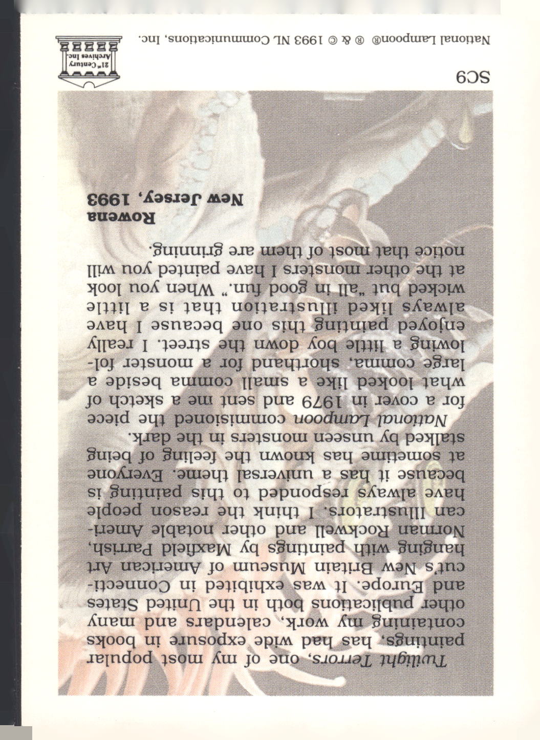 1993 21st Century Archives National Lampoon #SC9 June Prototypes