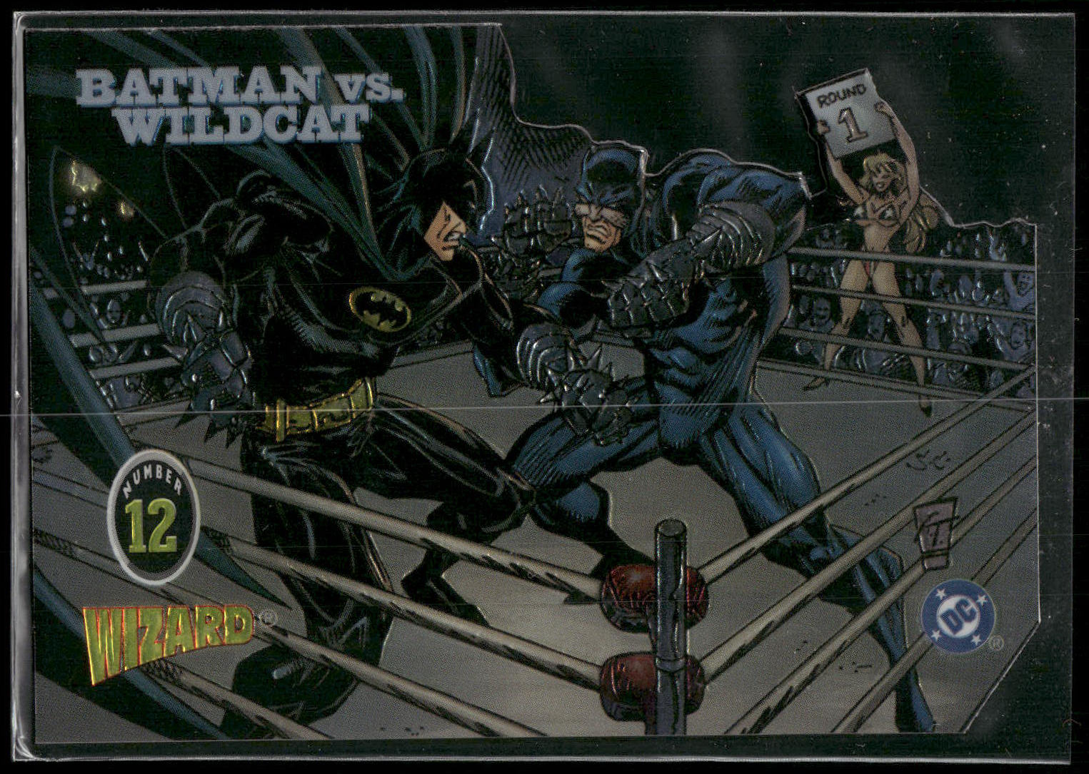1997 Wizard Magazine Series 4 #12 Batman vs Wildcat