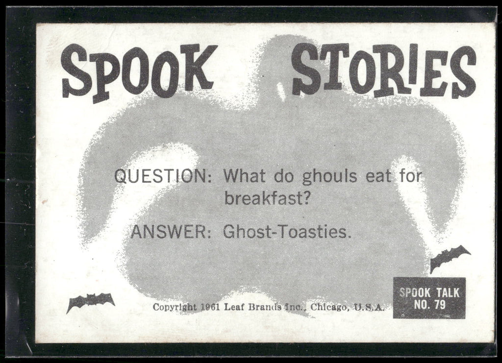 1961 Leaf Spook Stories #79 Now, sing along with Mitch
