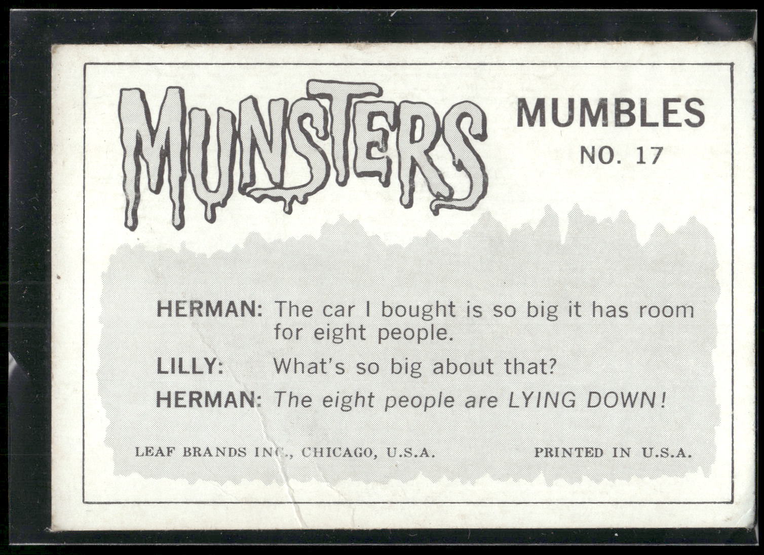 1964 Leaf Munsters #17 What do you mean...
