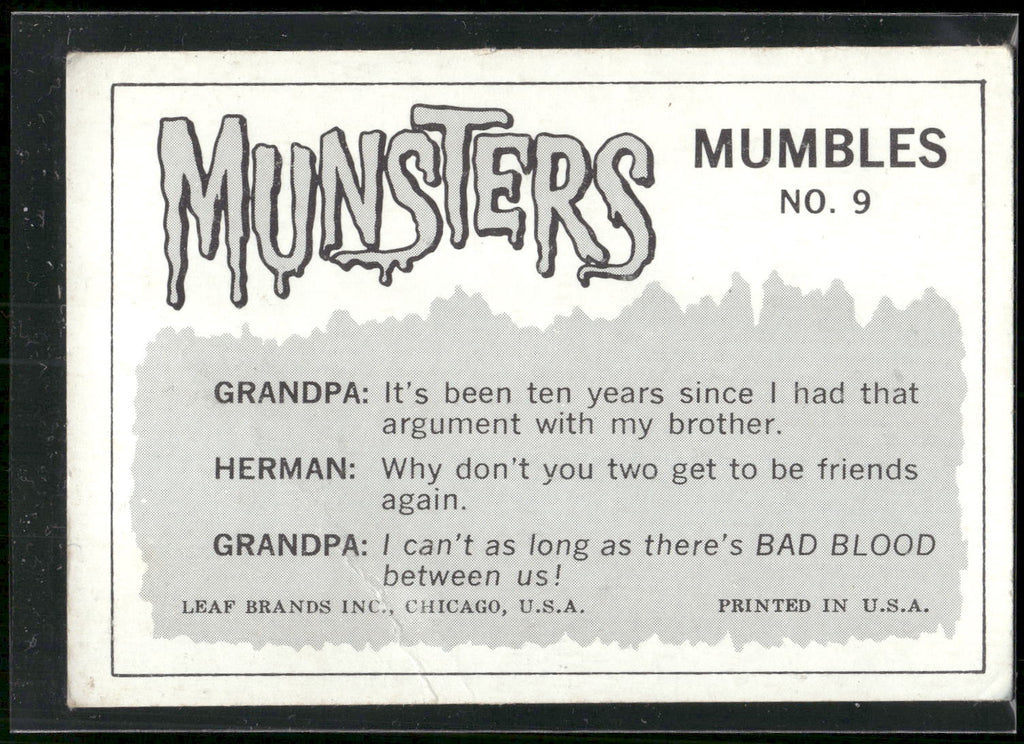 1964 Leaf Munsters #9 Don't worry, Eddie...