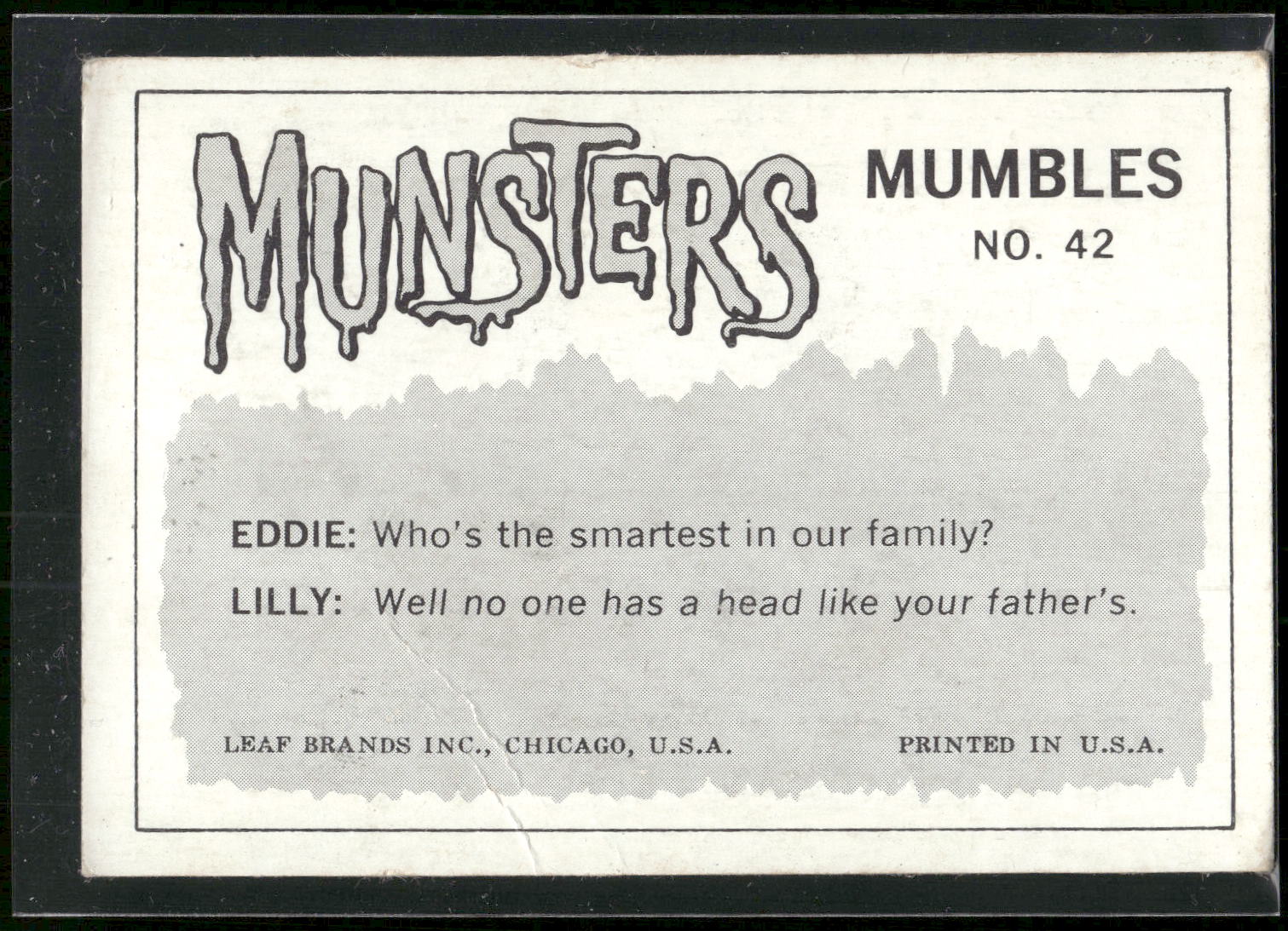 1964 Leaf Munsters #42 Compared to you Grandpa...