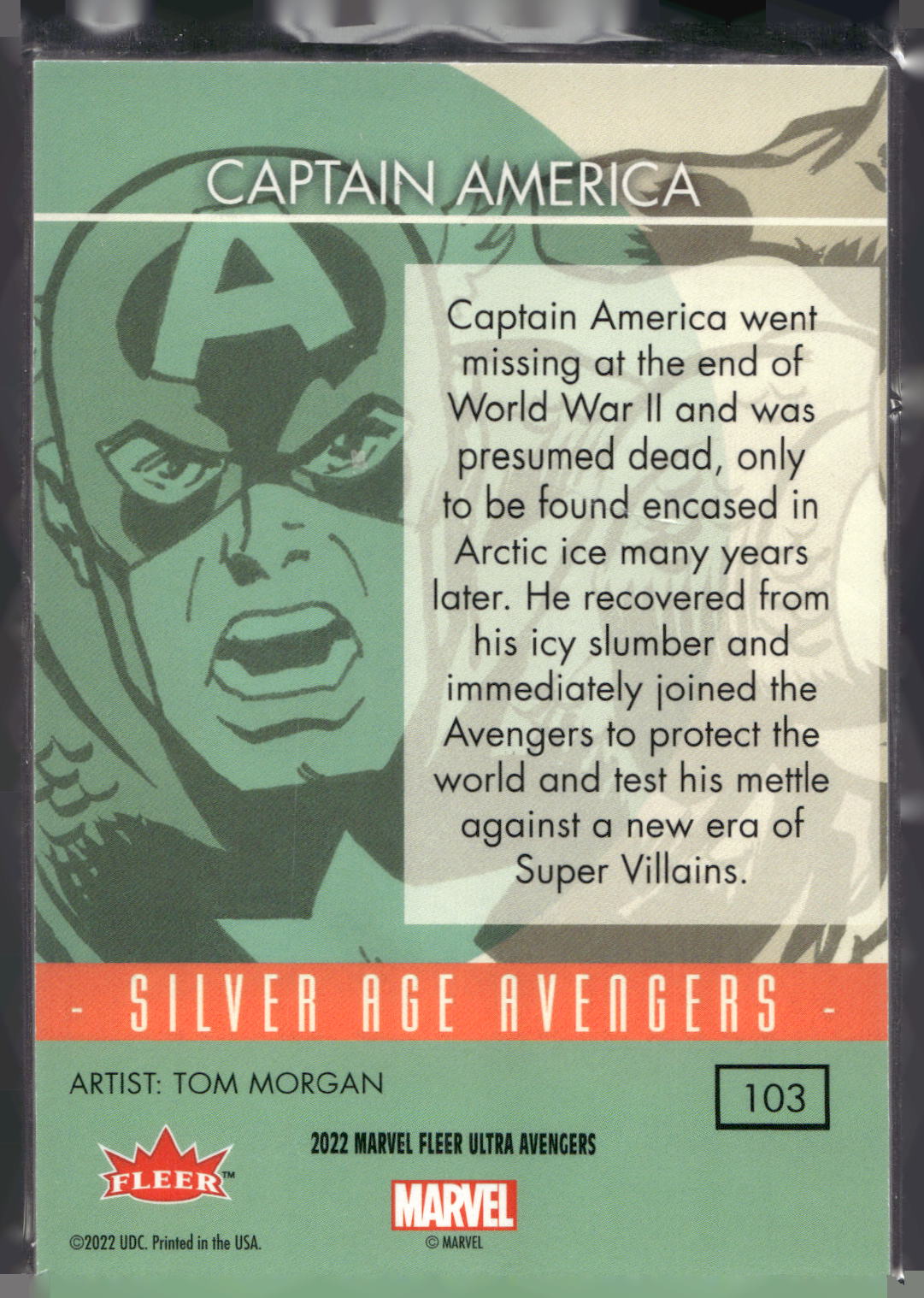 2022 Fleer Ultra Marvel Avengers #103 Captain America