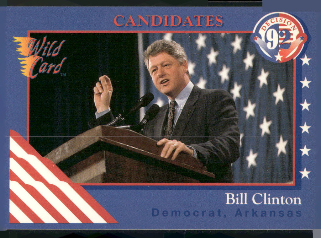 1992 Wild Card Decision '92 #8 Bill Clinton