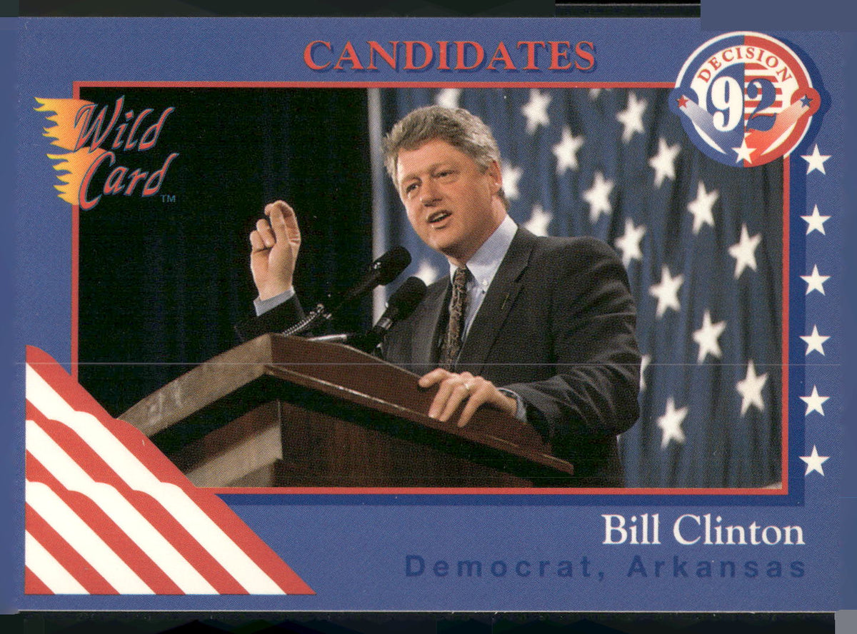 1992 Wild Card Decision '92 #8 Bill Clinton