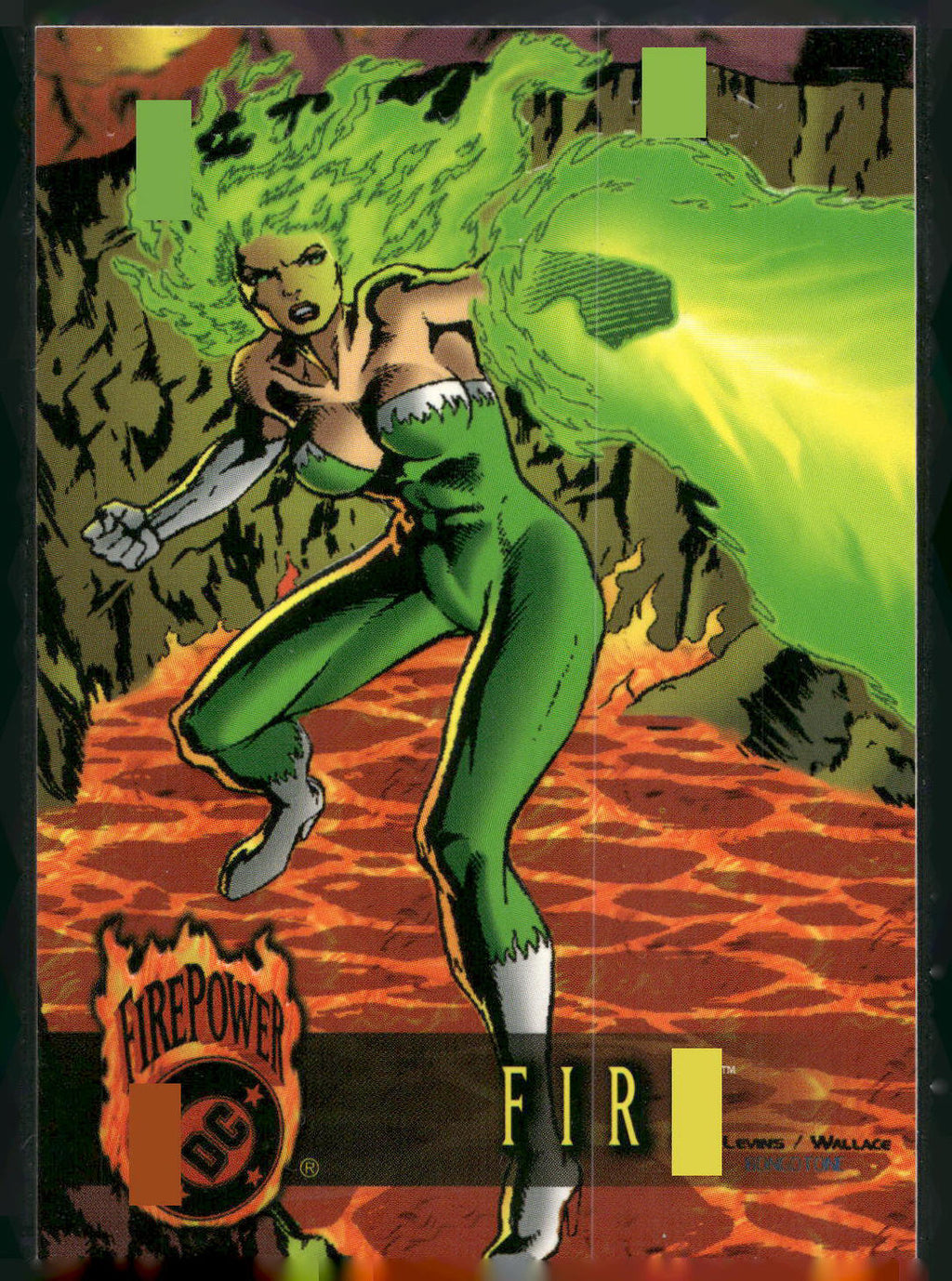 1996 SkyBox DC Outburst: Firepower #7 Fire
