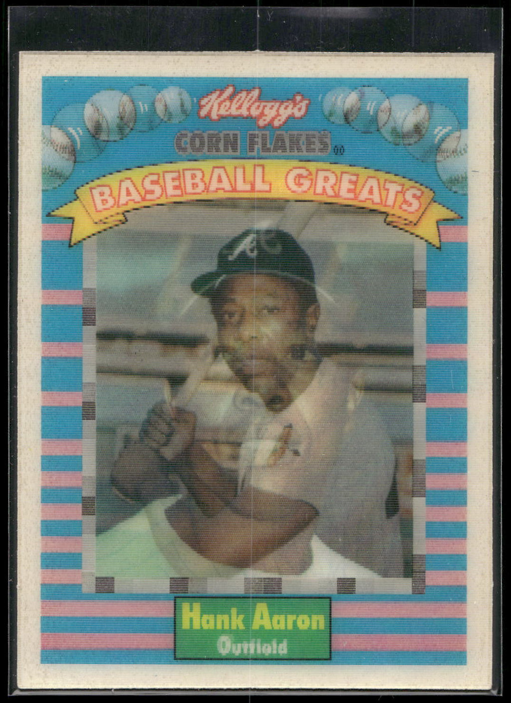 1991 Kellogg's Corn Flakes Baseball Greats #2 Hank Aaron
