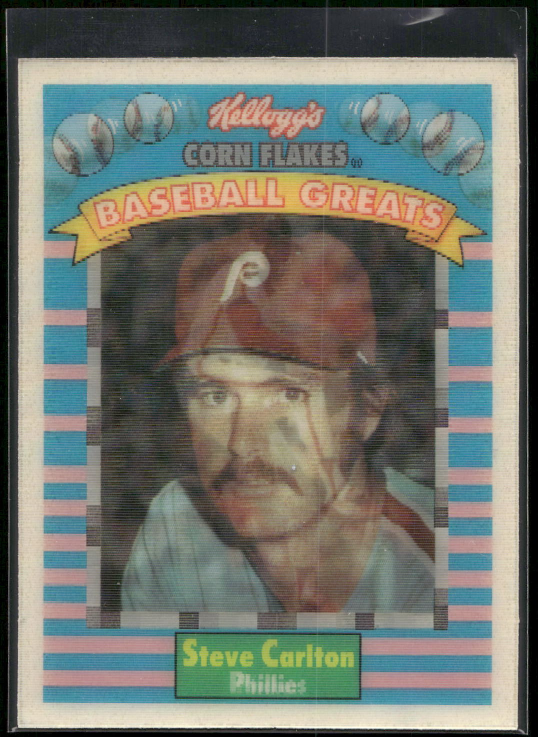 1991 Kellogg's Corn Flakes Baseball Greats #8 Steve Carlton