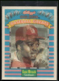 1991 Kellogg's Corn Flakes Baseball Greats #10 Lou Brock
