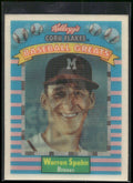 1991 Kellogg's Corn Flakes Baseball Greats #12 Warren Spahn