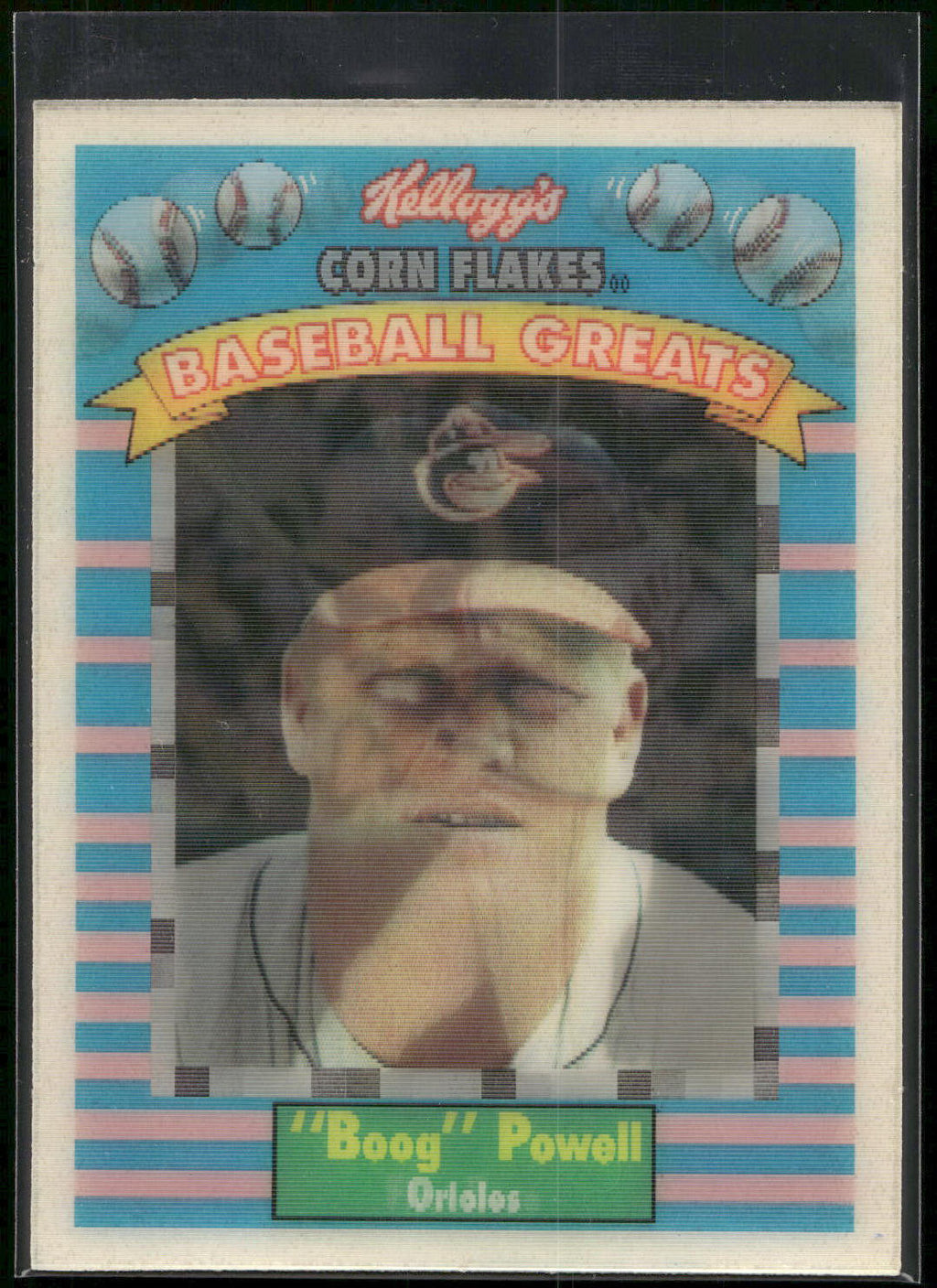 1991 Kellogg's Corn Flakes Baseball Greats #13 Boog Powell