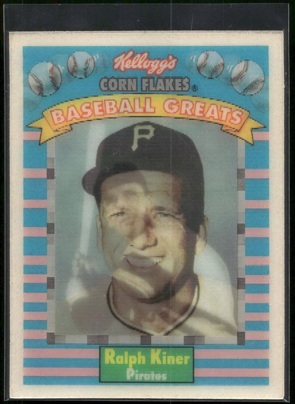 1991 Kellogg's Corn Flakes Baseball Greats #15 Ralph Kiner