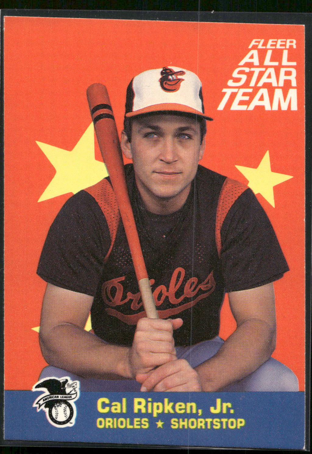 1986 Fleer #5 Cal Ripken, Jr. Fleer All-Star Team