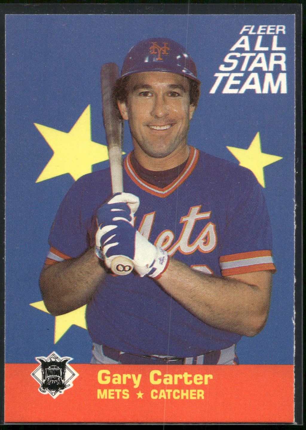 1986 Fleer #4 Gary Carter Fleer All-Star Team