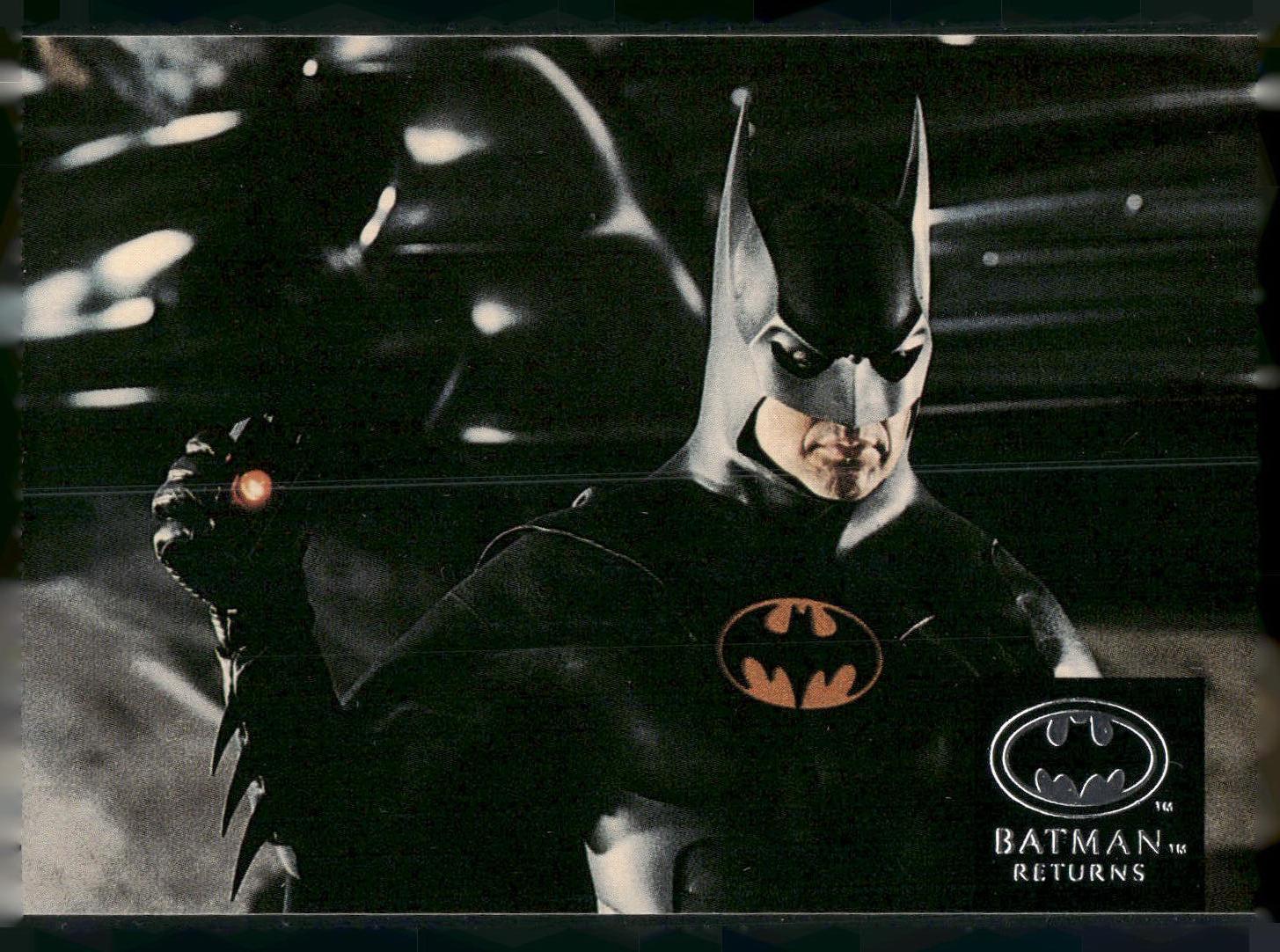 1992 Stadium Club Batman Returns #15 Reflecting Tim Burton Batman