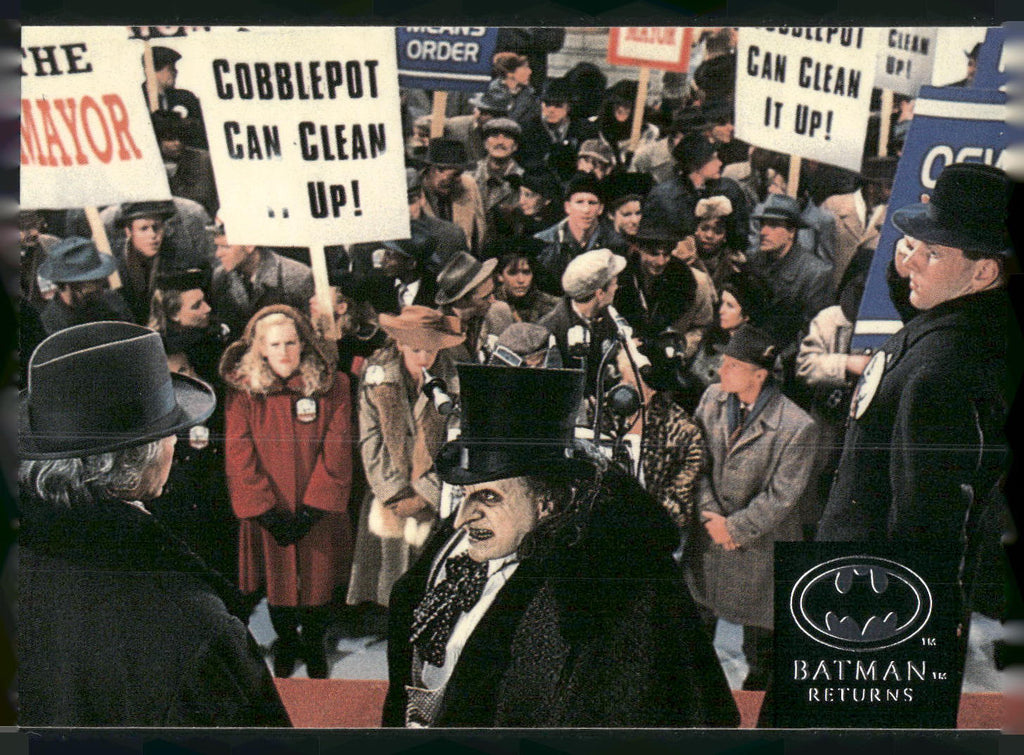 1992 Stadium Club Batman Returns #22 Director Tim Burton gives mayoral candidate
