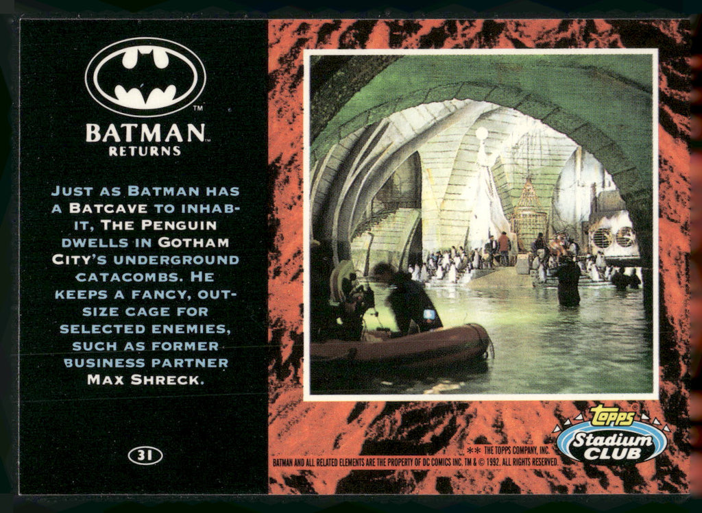1992 Stadium Club Batman Returns #31 Penguin