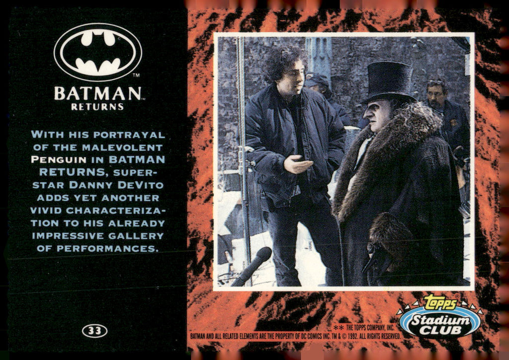 1992 Stadium Club Batman Returns #33 Penguin