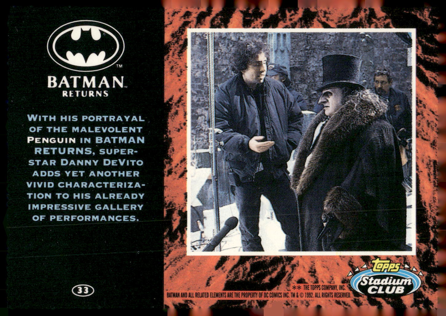 1992 Stadium Club Batman Returns #33 Penguin