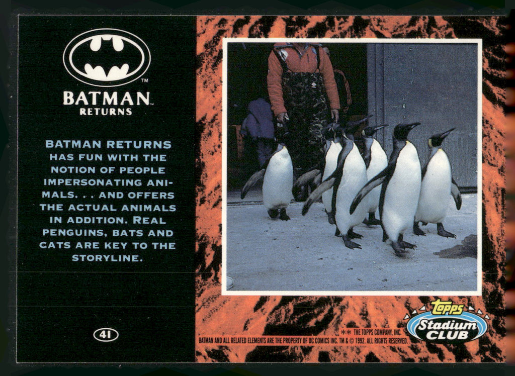 1992 Stadium Club Batman Returns #41 Penguin
