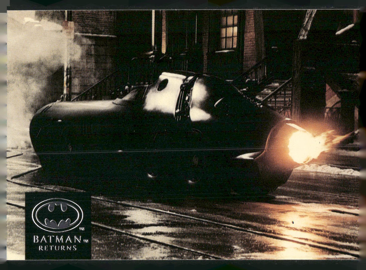 1992 Stadium Club Batman Returns #43 Batcar