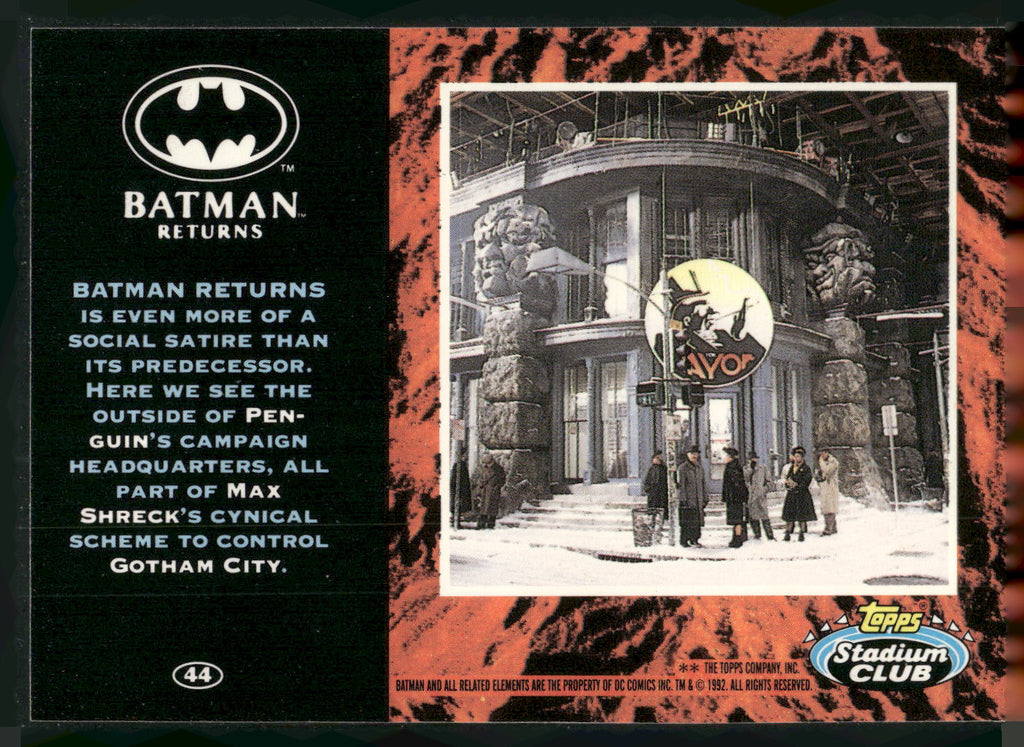 1992 Stadium Club Batman Returns #44 Penguin